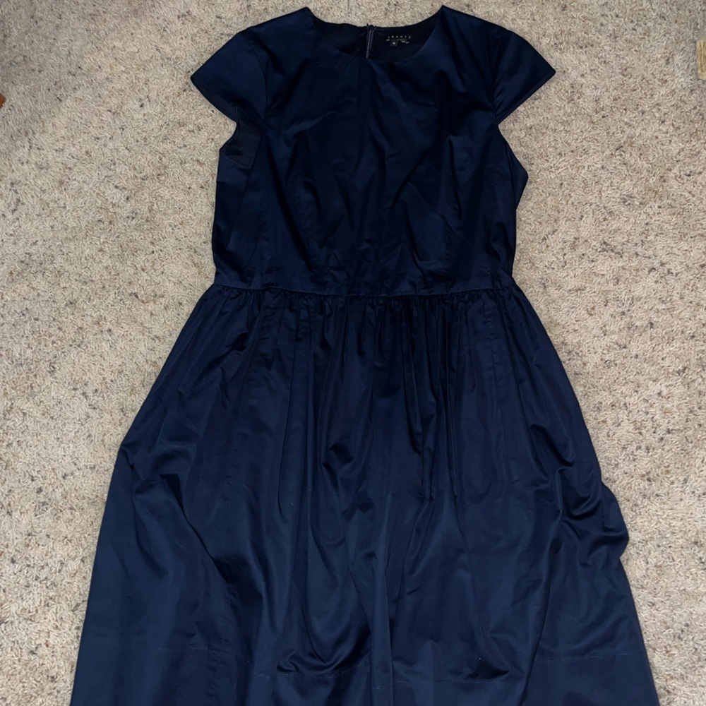 Theory Poplin Cap Sleeve Dress Size 12